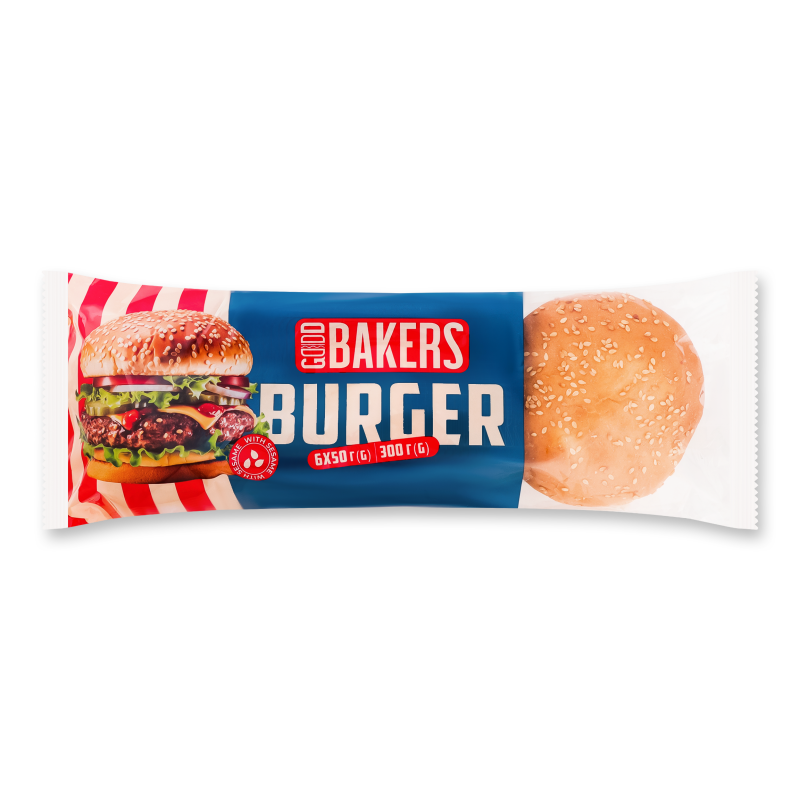 Булочка для бургерів 300г /Good Bakers/ - фото